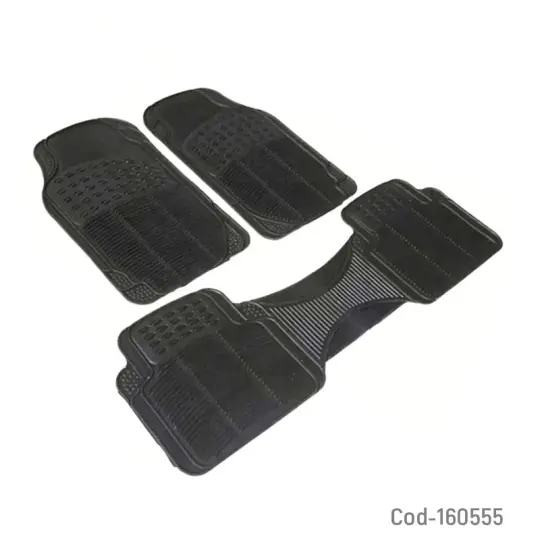 CUBRE PISO GOMA PARA AUTO TIPO CAMELLO SET 3 PIEZAS